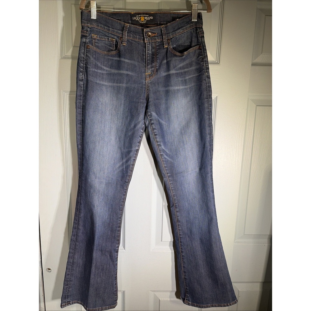 Lucky Brand "Charlie Baby Boot" Sofia Boot Cut Denim Jeans Size 8/29 Ankle